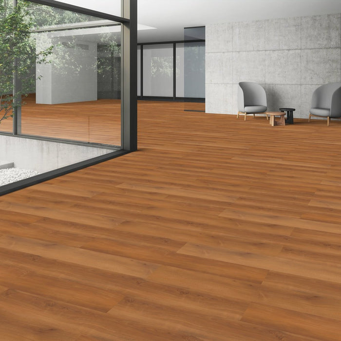 Patcraft - Crossover LL - 7 in. x 48 in. Luxury Vinyl - Spiced Cherry floor installation