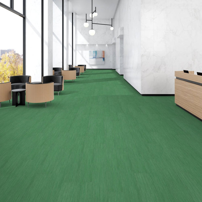 Patcraft - Crossover Click - 7 in. x 48 in. Luxury Vinyl - Verde floor installation