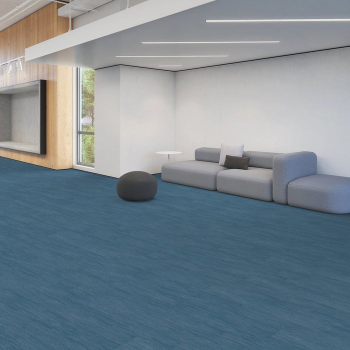 Patcraft - Crossover Click - 7 in. x 48 in. Luxury Vinyl - Oasis floor installation