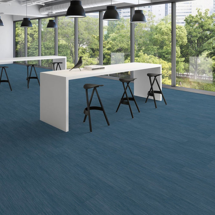 Patcraft - Crossover Click - 7 in. x 48 in. Luxury Vinyl - Oasis floor installation