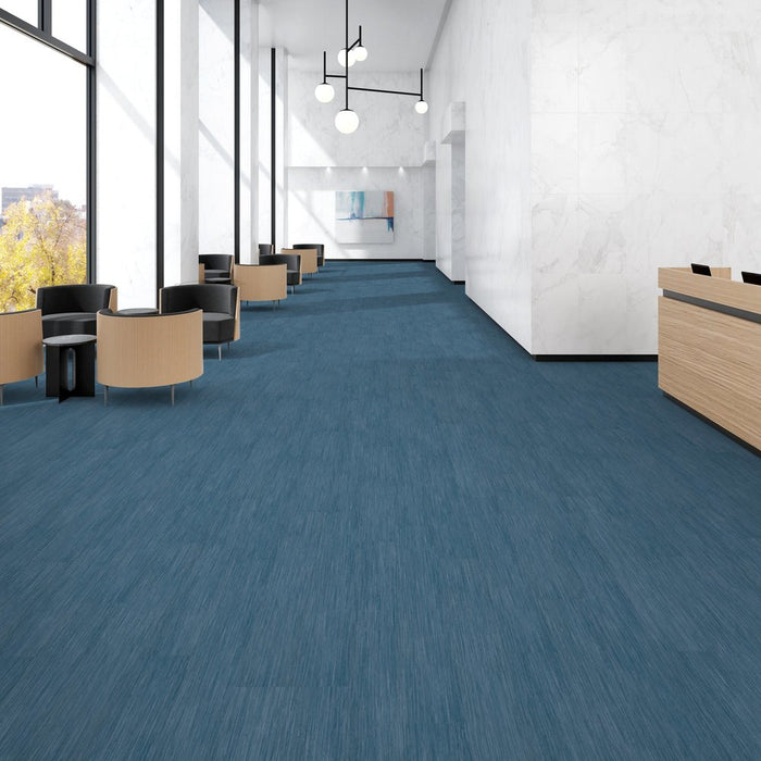 Patcraft - Crossover Click - 7 in. x 48 in. Luxury Vinyl - Oasis floor installation