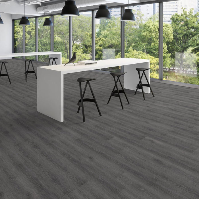 Patcraft - Crossover Click - 7 in. x 48 in. Luxury Vinyl - Shadow floor installation
