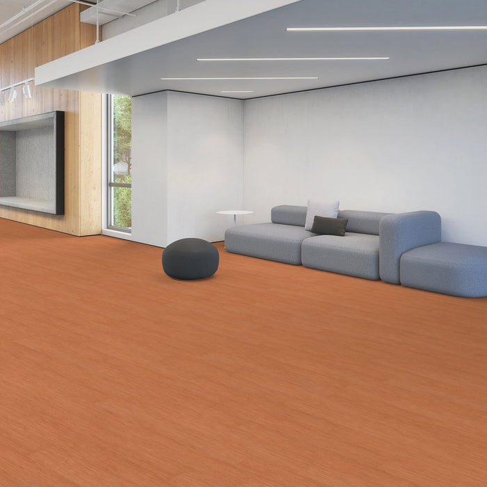 Patcraft - Crossover Click - 7 in. x 48 in. Luxury Vinyl - Citrus floor installation