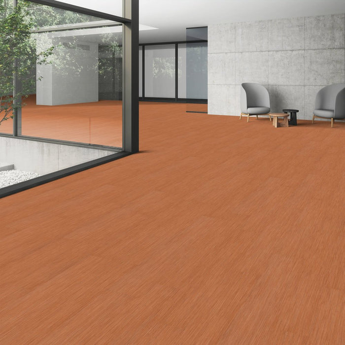 Patcraft - Crossover Click - 7 in. x 48 in. Luxury Vinyl - Citrus floor installation