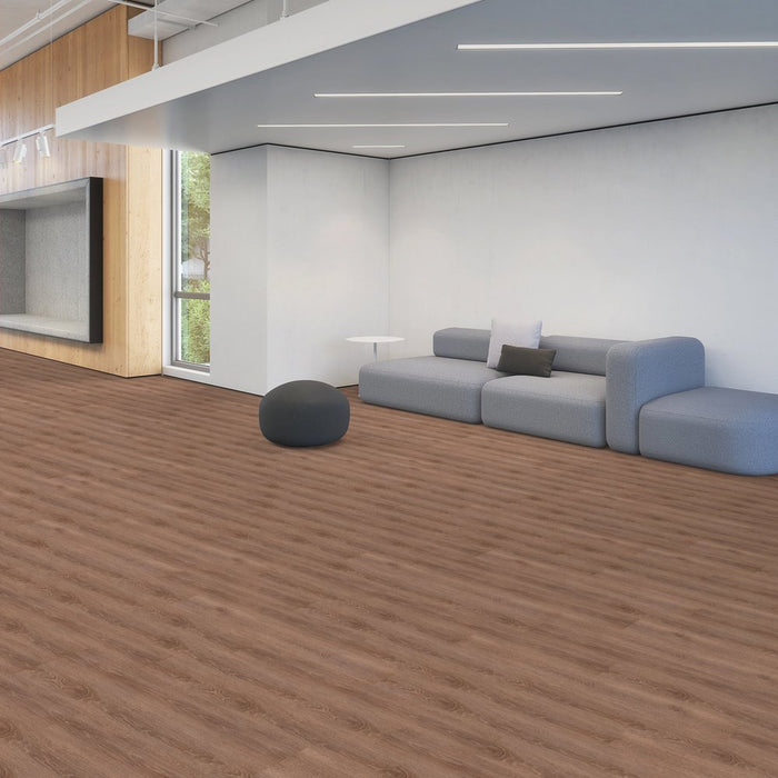 Patcraft - Crossover Click - 7 in. x 48 in. Luxury Vinyl - Nature floor installation