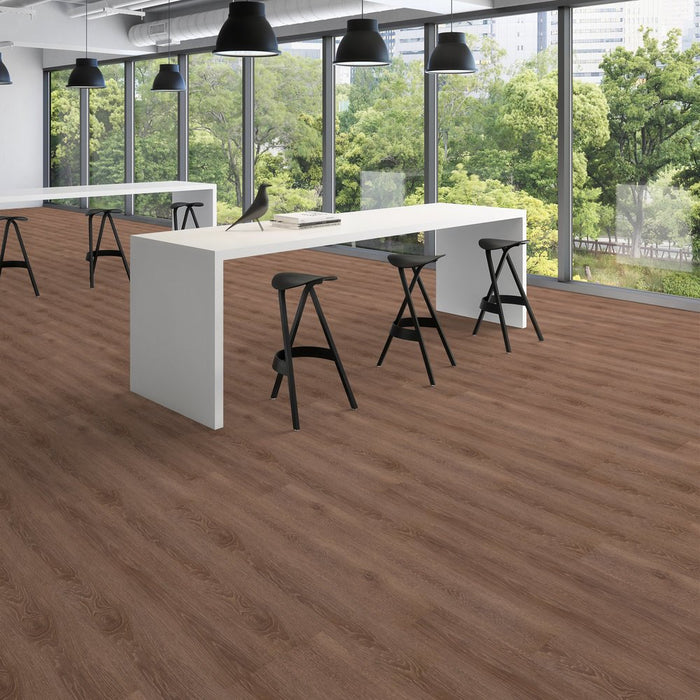 Patcraft - Crossover Click - 7 in. x 48 in. Luxury Vinyl - Nature floor installation