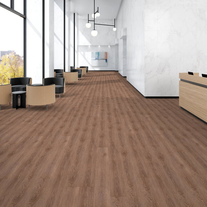 Patcraft - Crossover Click - 7 in. x 48 in. Luxury Vinyl - Nature floor installation