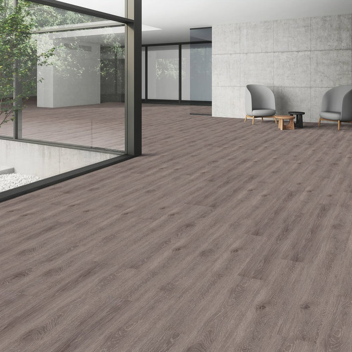Patcraft - Crossover Click - 7 in. x 48 in. Luxury Vinyl - Woodland floor installation