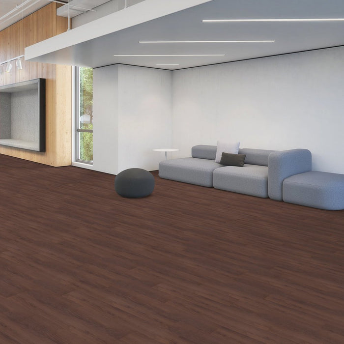 Patcraft - Crossover Click - 7 in. x 48 in. Luxury Vinyl - Lodge floor installation