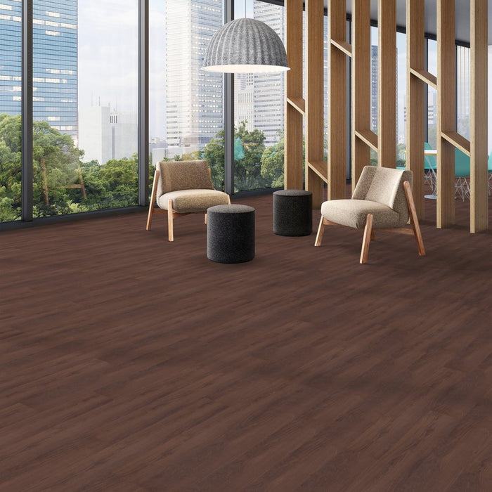 Patcraft - Crossover Click - 7 in. x 48 in. Luxury Vinyl - Lodge floor installation