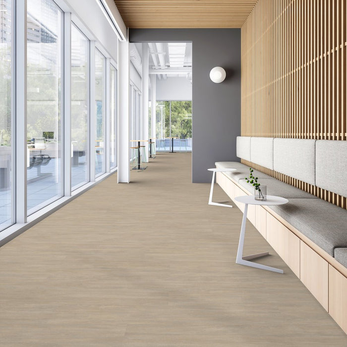 Patcraft - Eco System - Enrich Plank - 10 in. x 60 in. Luxury Vinyl - Meditate floor installation