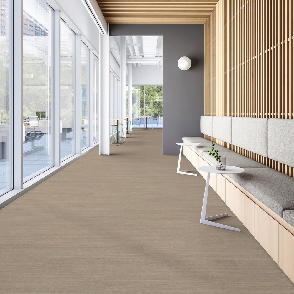 Patcraft - Eco System - Enrich Plank - 10 in. x 60 in. Luxury Vinyl - Soothe floor installation