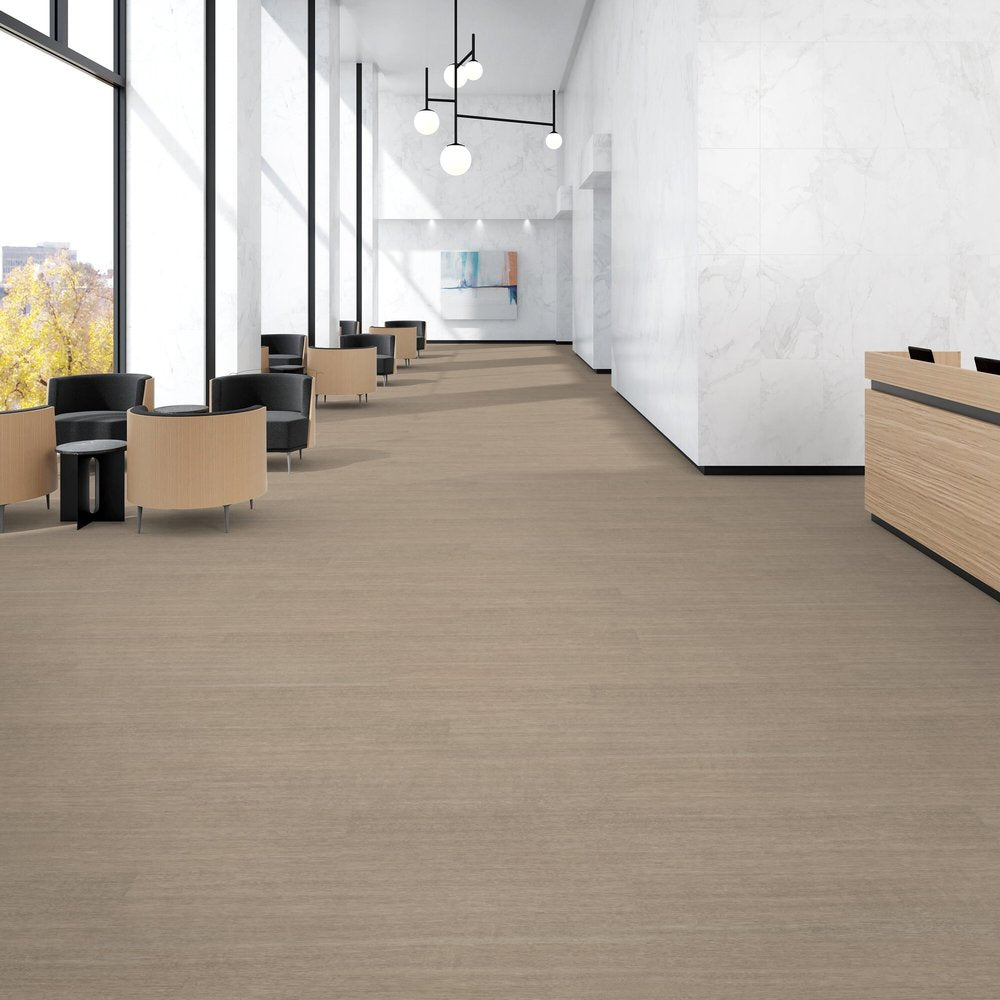 Patcraft - Eco System - Enrich Plank - 10 in. x 60 in. Luxury Vinyl - Soothe floor installation