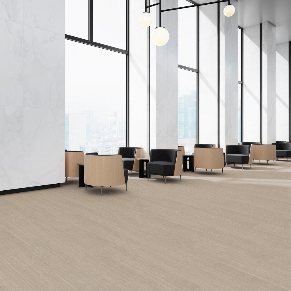 Patcraft - Eco System - Enrich Plank - 10 in. x 60 in. Luxury Vinyl - Soothe floor installation