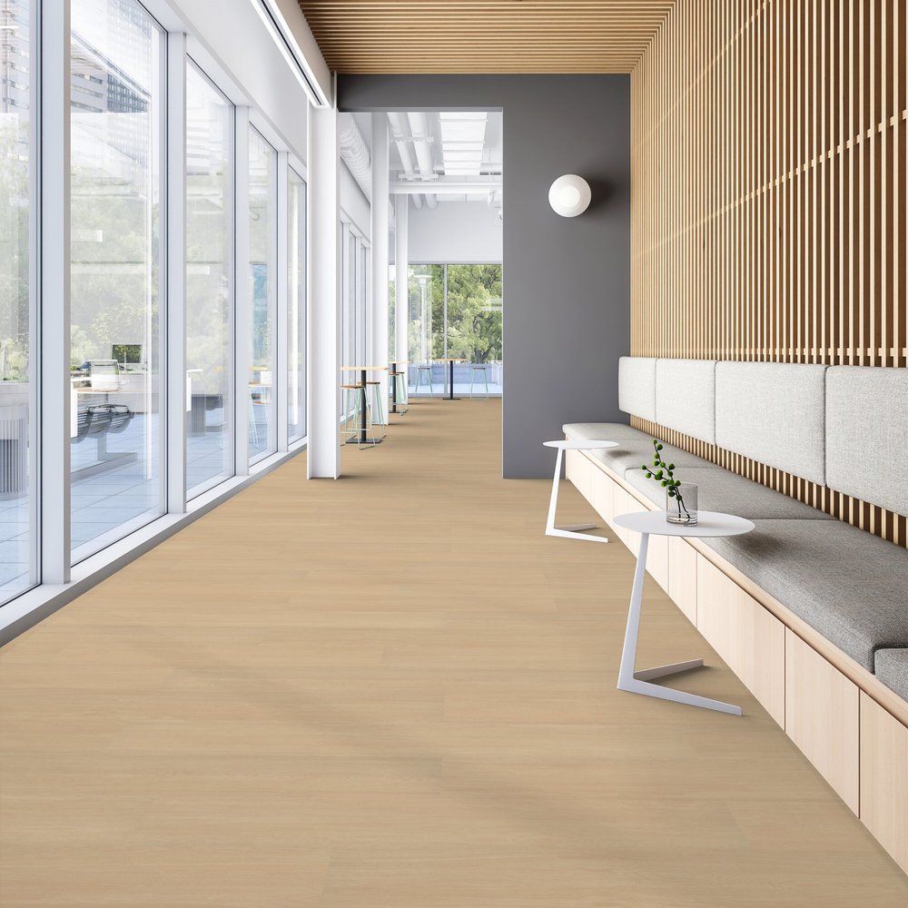 Patcraft - Eco System - Enrich Plank - 10 in. x 60 in. Luxury Vinyl - Spirit floor installation