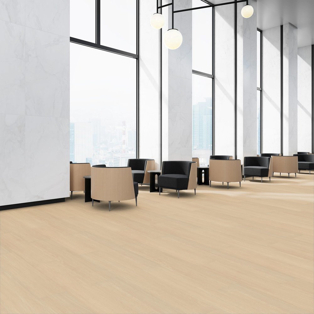 Patcraft - Eco System - Enrich Plank - 10 in. x 60 in. Luxury Vinyl - Spirit floor installation