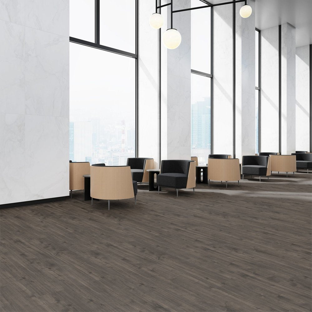 Patcraft - Eco System - Enrich Plank - 10 in. x 60 in. Luxury Vinyl - Enlighten floor installation