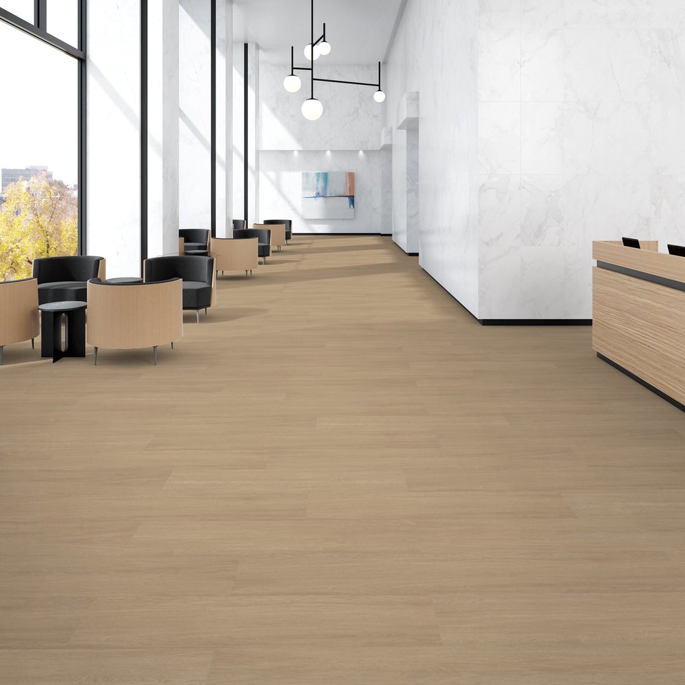 Patcraft - Eco System - Enrich Plank - 10 in. x 60 in. Luxury Vinyl - Motivate floor installation