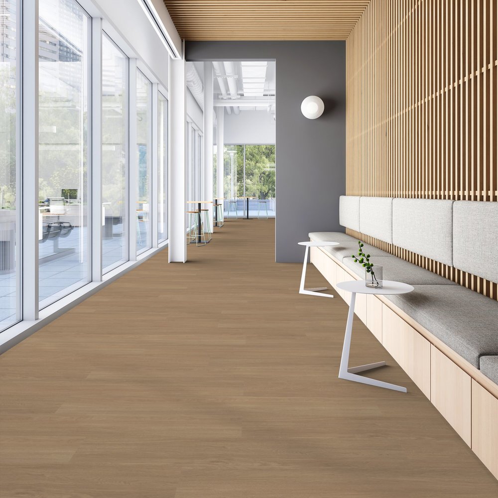 Patcraft - Eco System - Enrich Plank - 10 in. x 60 in. Luxury Vinyl - Attract floor installation