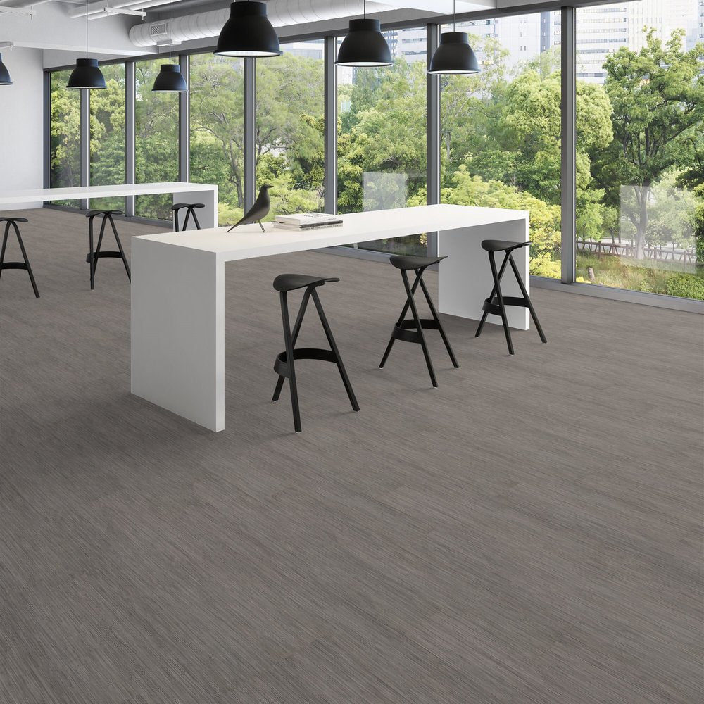 Patcraft - Click Refresh - 7 in. x 48 in. Luxury Vinyl - Haze floor installation