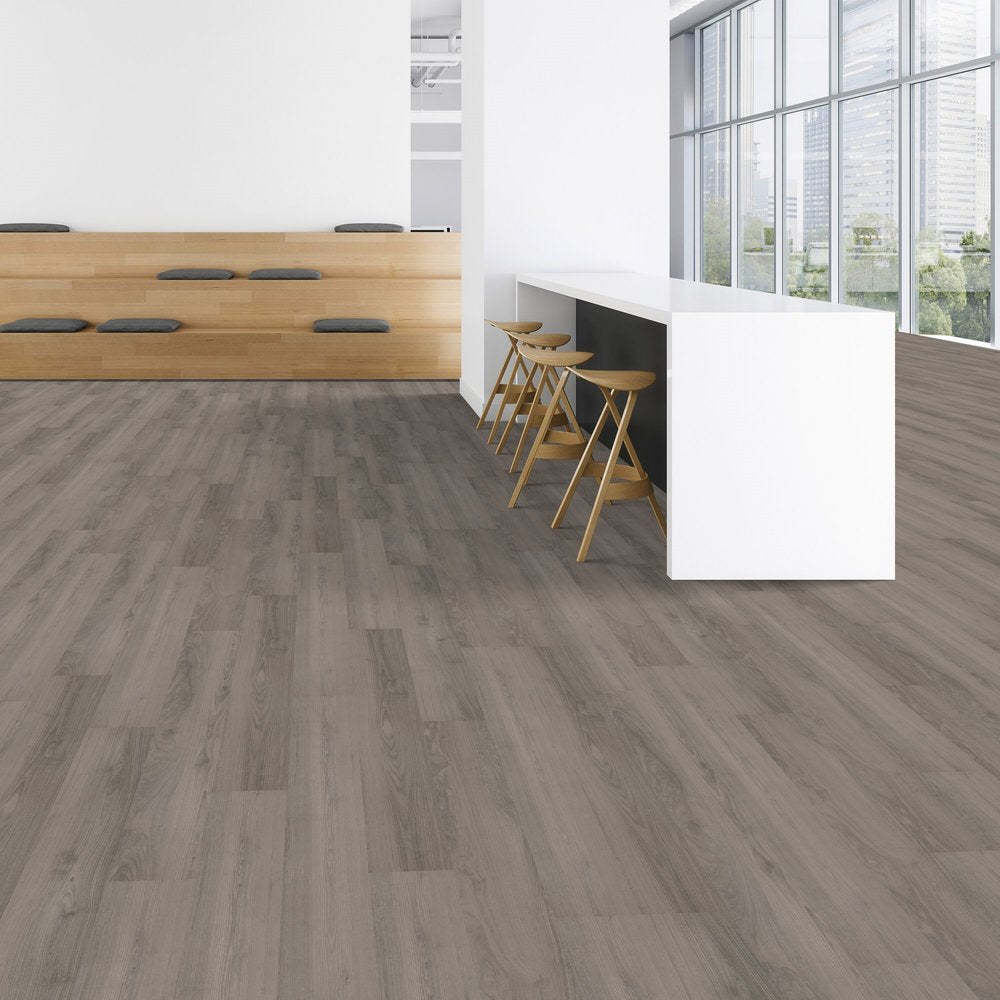 Patcraft - Click Refresh - 7 in. x 48 in. Luxury Vinyl - Heron floor installation