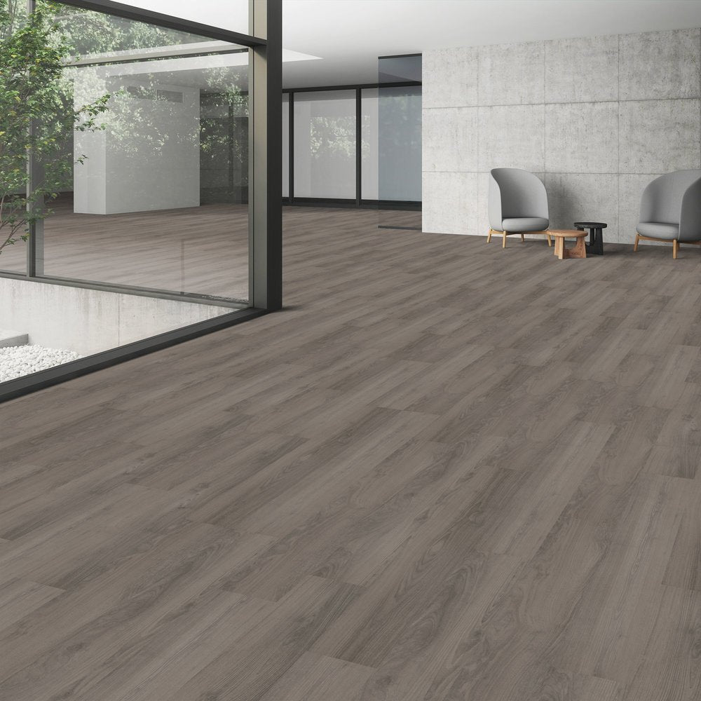 Patcraft - Click Refresh - 7 in. x 48 in. Luxury Vinyl - Heron floor installation