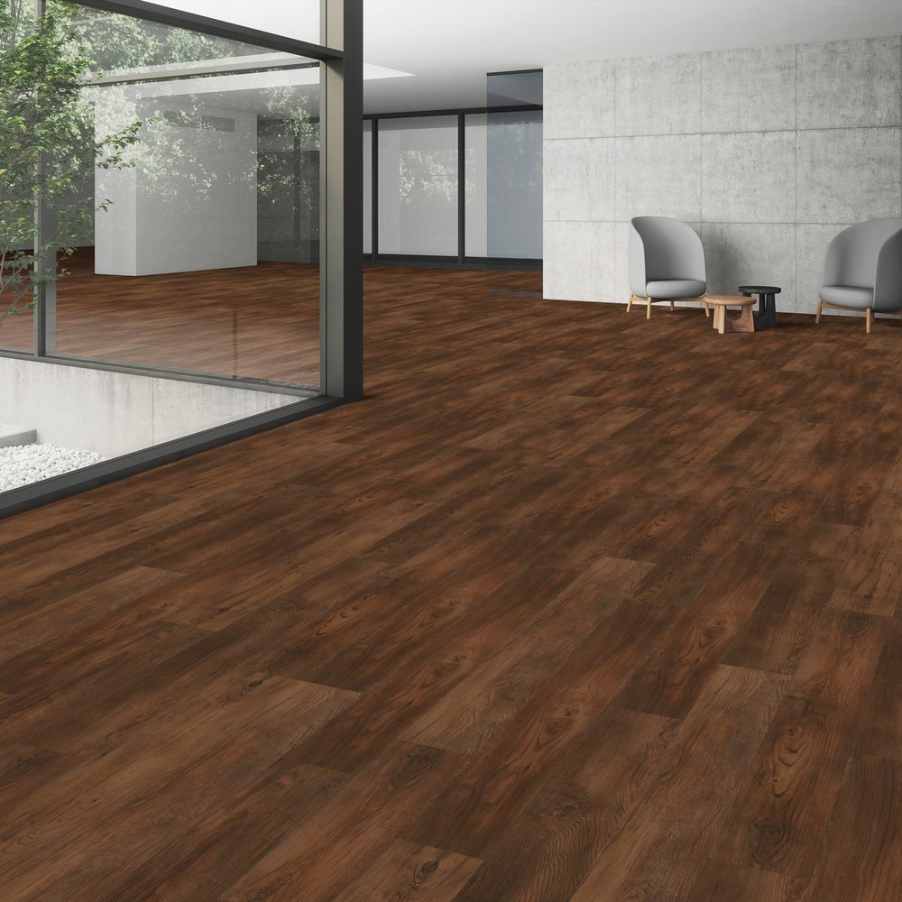 Patcraft - Click Refresh - 7 in. x 48 in. Luxury Vinyl - Toast floor installation