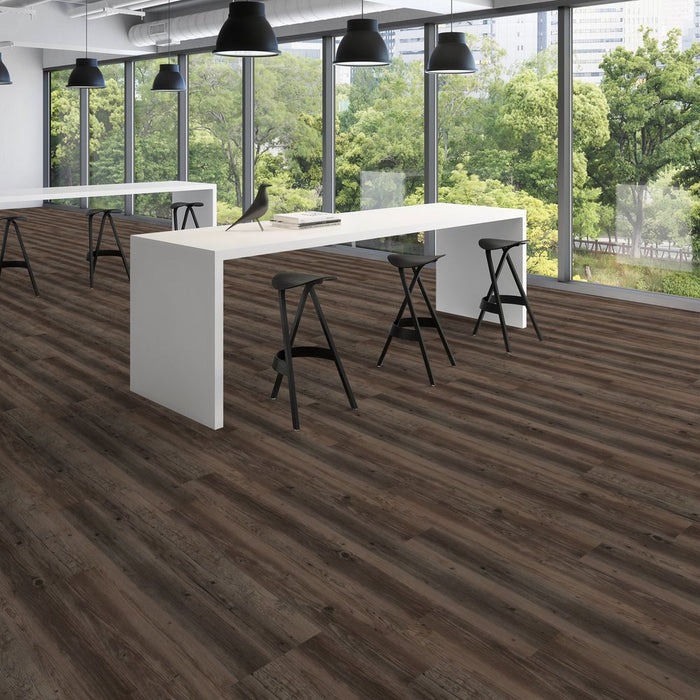 Patcraft - Click Refresh - 7 in. x 48 in. Luxury Vinyl - Rustic floor installation