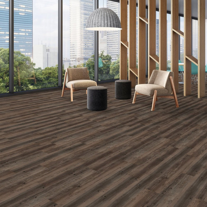 Patcraft - Click Refresh - 7 in. x 48 in. Luxury Vinyl - Rustic floor installation