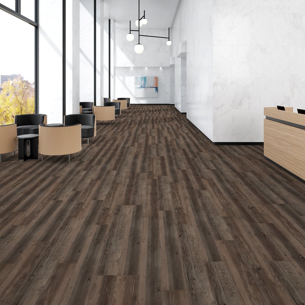 Patcraft - Click Refresh - 7 in. x 48 in. Luxury Vinyl - Rustic floor installation