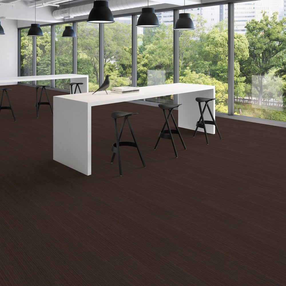 Patcraft - Click Refresh - 7 in. x 48 in. Luxury Vinyl - Rum floor installation