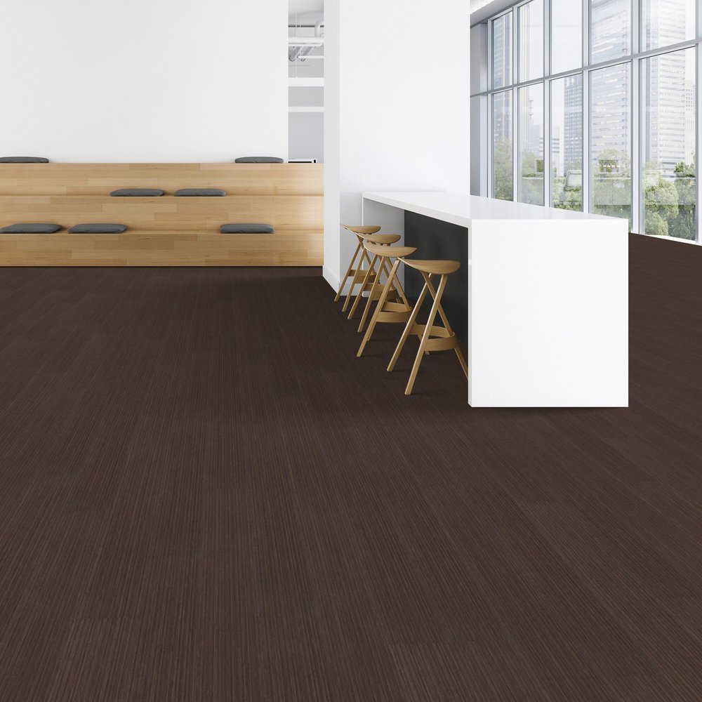 Patcraft - Click Refresh - 7 in. x 48 in. Luxury Vinyl - Rum floor installation