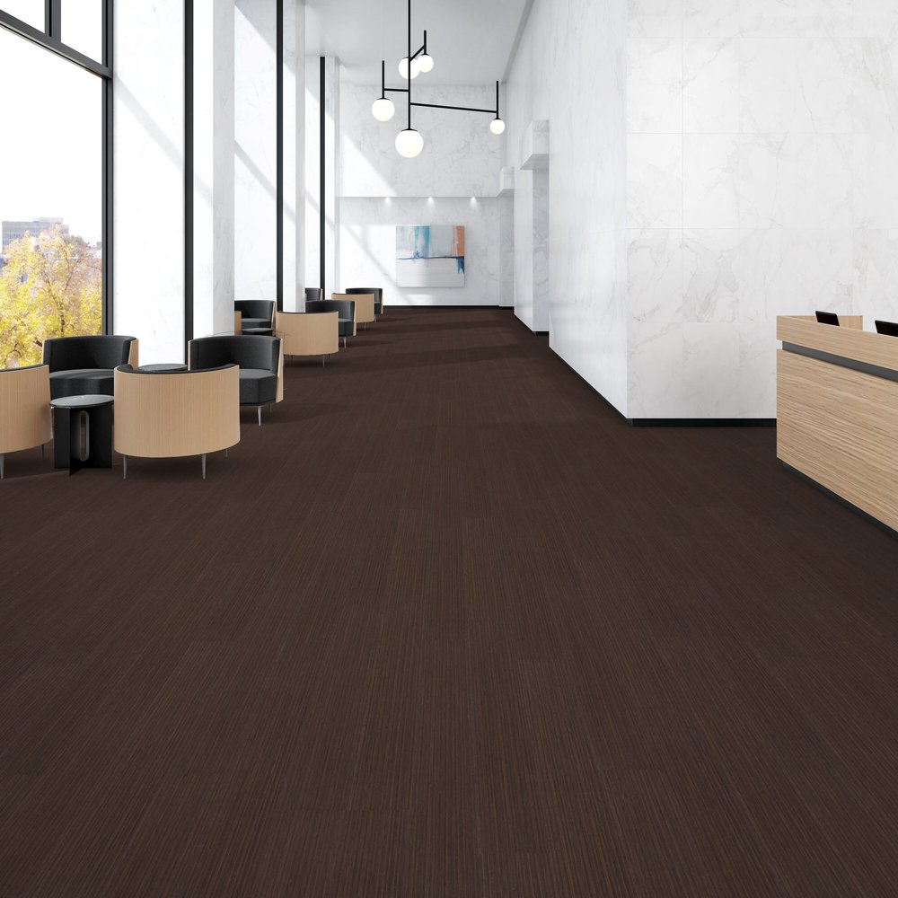 Patcraft - Click Refresh - 7 in. x 48 in. Luxury Vinyl - Rum floor installation