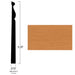 Johnsonite Commercial - Masquerade - 5.25 in. Rubber Wall Base - Classic Honey Oak