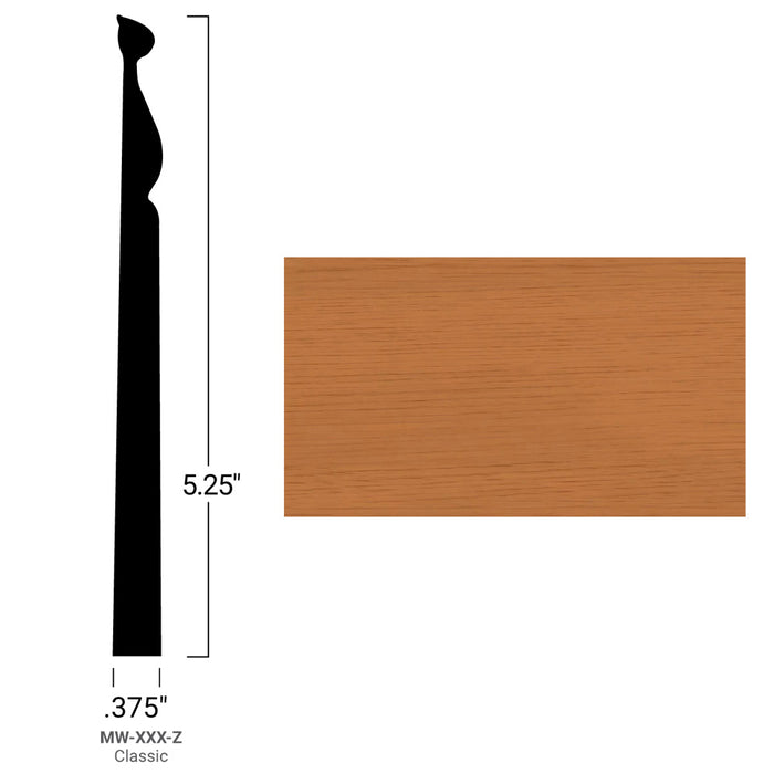 Johnsonite Commercial - Masquerade - 5.25 in. Rubber Wall Base - Classic Warmed Cherry