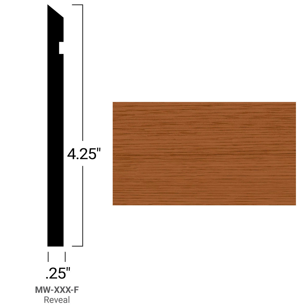 Johnsonite Commercial - Masquerade - 4.25 in. Rubber Wall Base - Reveal Aged Oak