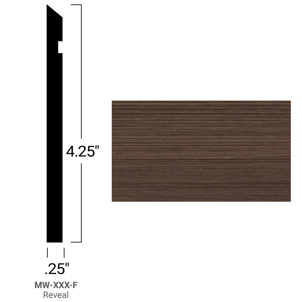 Johnsonite Commercial - Masquerade - 4.25 in. Rubber Wall Base - Reveal Darkened Wenge