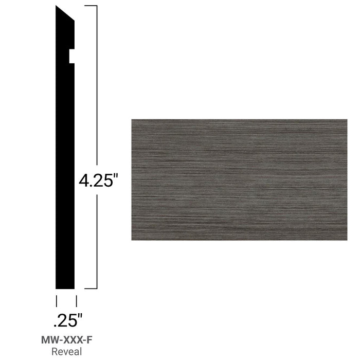 Johnsonite Commercial - Masquerade - 4.25 in. Rubber Wall Base - Reveal Texgrain Charcoal