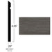 Johnsonite Commercial - Masquerade - 4.25 in. Rubber Wall Base - Reveal Texgrain Charcoal