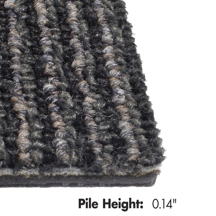 Kraus - Danube - Commercial Carpet Tile - Charcoal Edge View
