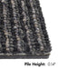 Kraus - Danube - Commercial Carpet Tile - Charcoal Edge View