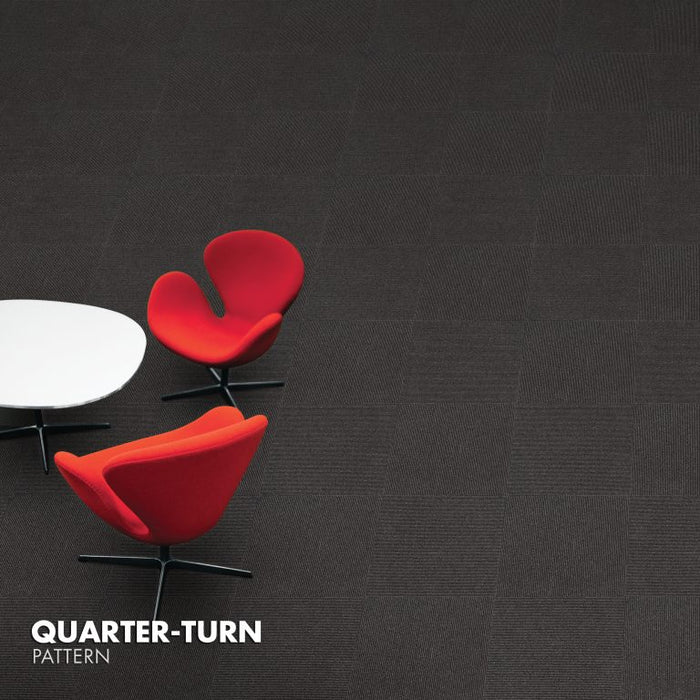 Kraus - Danube - Commercial Carpet Tile - Charcoal Installed