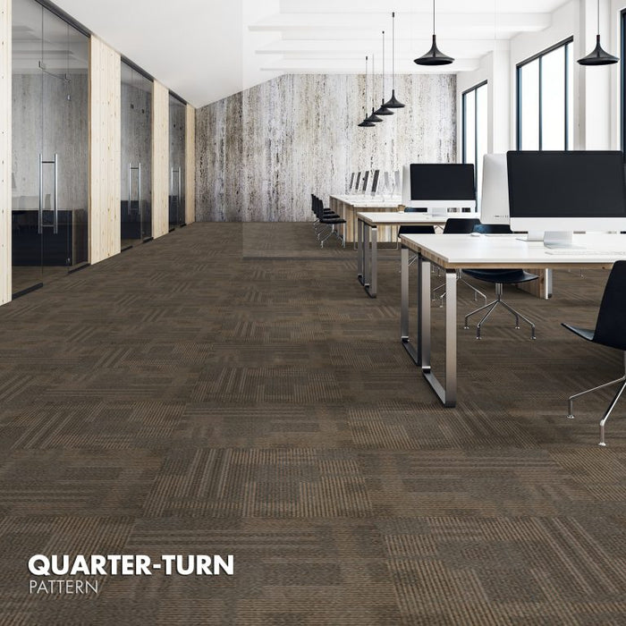 Kraus - Dimensions - Commercial Carpet Tile - Sand Script Room Scene
