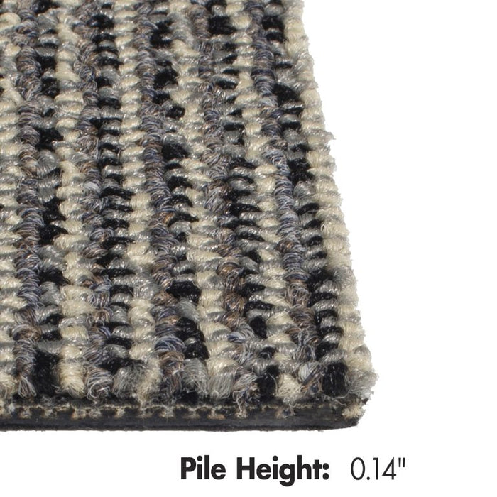 Kraus - Danube - Commercial Carpet Tile - Silver Edge Detail