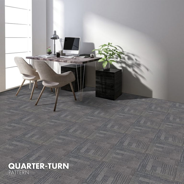 Kraus - Rhone - Commercial Carpet Tile - Steel Room Scene