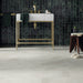 Karndean - Art Select 18" x 36" Glue Down Commercial Vinyl - Pearl Onyx Bathroom Install