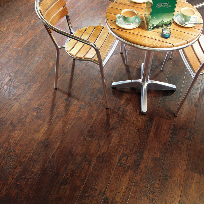 Karndean - Art Select 36" x 6" Glue Down Commercial Vinyl - Hickory Peppercorn INstalled