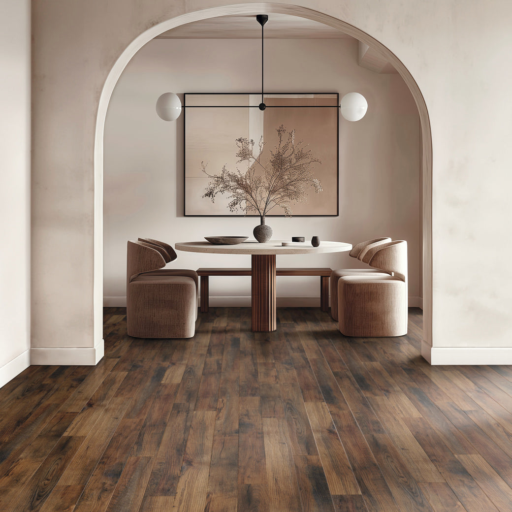 Karndean - Art Select 48&quot; x 4.5&quot; Glue Down Commercial Vinyl - Blended Oak Installed