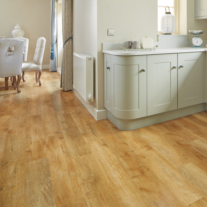 Karndean - Art Select 48" x 7" Glue Down Commercial Vinyl - Spring Oak Installed