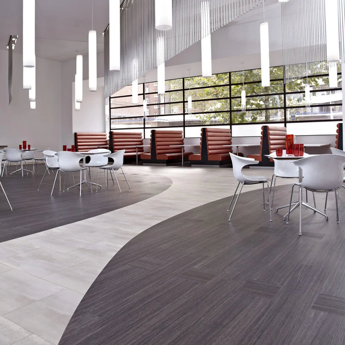 Karndean - Opus 18 in. x 24 in. Commercial Vinyl Gluedown Tile - Terra Installed